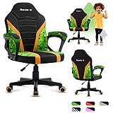 huzaro Ranger 1.0 Gaming Stuhl für Kinder Bürostuhl Gamer Chair Schreibtischstuhl ergonomisches modernes Design Armlehnen Sitzhöhenverstellung Gummiräder Pixel